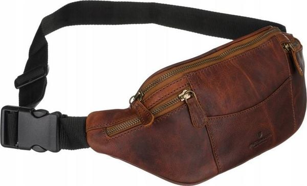 Peterson Skórzana Saszetka Męska Na Biodra. Saszetki i nerki męskie Peterson, bez wzorów. Za 254.57 zł.