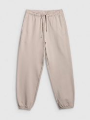 4F Spodnie dresowe joggery damskie - szare M. Szare spodnie dresowe damskie 4F, bez wzorów, z dresówki, z podwyższonym stanem. Za 149.99 zł.