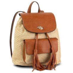 Plecak DeeZee. Brązowe plecaki damskie DeeZee, bez wzorów. Za 53.99 zł.