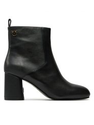 PINKO Botki Cindy 12 SD0135 P001 Czarny. Czarne botki damskie Pinko, bez wzorów, ze skóry, bez obcasa, na słupku, bez zapięcia. Za 709.15 zł.