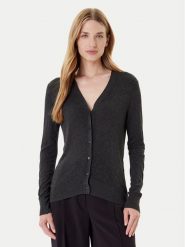 Calvin Klein Kardigan LV044C346G Szary Regular Fit. Szare kardigany damskie Calvin Klein, l, bez wzorów, z wiskozy, bez kołnierzyka. Za 369.99 zł.