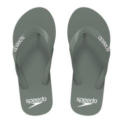 Klapki plażowe uniseks Speedo Flip Flop Am. Zielone klapki damskie Speedo, bez wzorów, sportowe, bez obcasa, bez zapięcia. Za 163.76 zł.