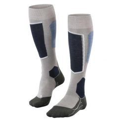 Skarpetki Falke Sk6 Pro. Niebieskie skarpetki damskie Falke, bez wzorów, z bawełny. Za 221.50 zł.