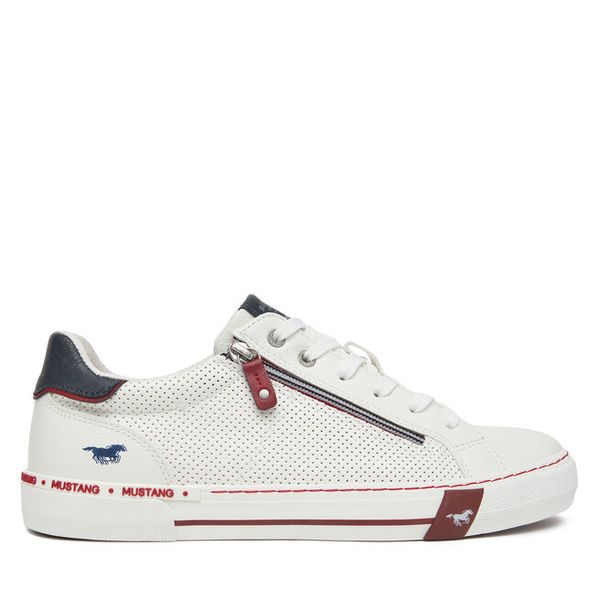 Tenisówki Mustang. Białe trampki i tenisówki damskie Mustang, bez wzorów, bez zapięcia. Za 259.99 zł.