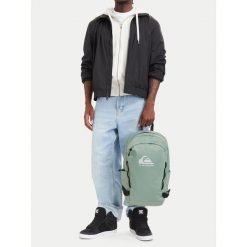 Plecak Quiksilver. Zielone plecaki damskie Quiksilver, bez wzorów. Za 159.99 zł.