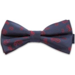 Granatowa Mucha, Wzór Paisley, Męska. Niebieskie krawaty i muchy Vernon, bez wzorów, eleganckie. Za 29.00 zł.