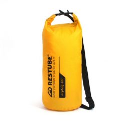 Wodoodporna torba RESTUBE Drybag 20 l z paskiem na ramię, żółta. Żółte torby na ramię męskie RESTUBE, na ramię. Za 90.00 zł.