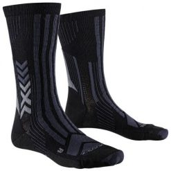 Skarpety X-SOCKS Trekking Perform Merino Crew Unisex — wełna merynosowa. Czarne skarpetki damskie X-Socks, bez wzorów, z wełny. Za 100.00 zł.