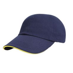 Czapka Z Daszkiem Ze Szczotkowanej Bawełny. Czarne czapki damskie RESULT HEADWEAR, bez wzorów, z bawełny. Za 37.99 zł.