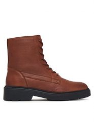 Geox Trzewiki D Swelen D665GH 81 C6006 Brązowy. Brązowe botki damskie Geox, bez wzorów, bez obcasa, na płaskiej podeszwie, bez zapięcia. Za 549.99 zł.