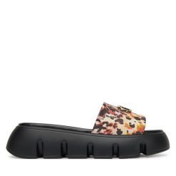 Klapki Liu Jo. Brązowe klapki damskie Liu Jo, bez wzorów, bez obcasa, bez zapięcia. Za 319.99 zł.