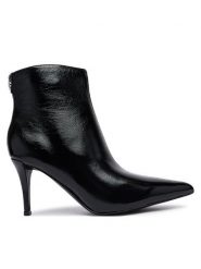 Guess Botki FLFCLZ LEA10 Czarny. Czarne botki damskie Guess, z aplikacjami, bez obcasa, na szpilce, bez zapięcia. Za 674.99 zł.