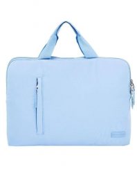 Torba na laptopa WINGS SOLENNE 15,6 cala BLUE. Niebieskie torby na laptopa damskie Wings, bez wzorów, z materiału. Za 79.90 zł.