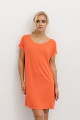 SUKIENKA ALICE MODAL GREJPFRUTOWA M - Flawless. Sukienki damskie Flawless, do pracy, m, bez wzorów, z bawełny, biznesowe, bez kołnierzyka, bez ramiączek, mini, oversize. Za 75.00 zł.