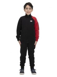 Bluza wytrzymały z pełny zamek błyskawiczny na co dzień. Czarne bluzy damskie LEONE 1947 APPAREL, bez wzorów, z dresówki, bez ramiączek, bez kaptura. Za 84.16 zł.