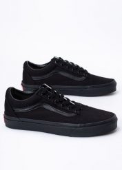 Tenisówki Vans Old Skool Czarne (VN000D3HBKA). Czarne trampki i tenisówki damskie Vans, bez wzorów, z gumy, przed kostkę, bez zapięcia. Za 279.99 zł.