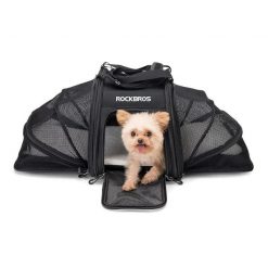 Torba rowerowa na zwierzęta do 10 kg ROCKBROS. Czarne torby na ramię męskie ROCKBROS, z bawełny, na ramię. Za 610.40 zł.
