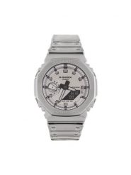 G-Shock Zegarek GM-2100YM-8AER Srebrny. Szare, analogowe zegarki męskie G-Shock, bez wzorów, srebrne. Za 899.99 zł.