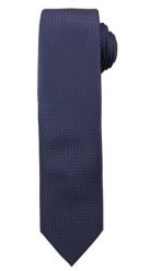 Granatowy Elegancki Męski Krawat -ALTIES- w Drobne Różowe Kropki, Groszki. Czerwone krawaty i muchy Alties, bez wzorów, z tkaniny, eleganckie. Za 49.00 zł.