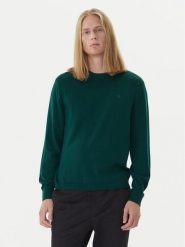 Calvin Klein Sweter LV04LB305G Zielony Regular Fit. Zielone swetry męskie Calvin Klein, m, bez wzorów, z wełny, bez kołnierzyka, bez ramiączek. Za 519.99 zł.