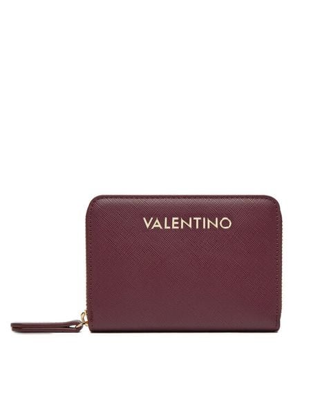 Valentino Portfel Zero Pre VPS7B3137 Bordowy. Czerwone portfele damskie Valentino, ze skóry. Za 199.99 zł.