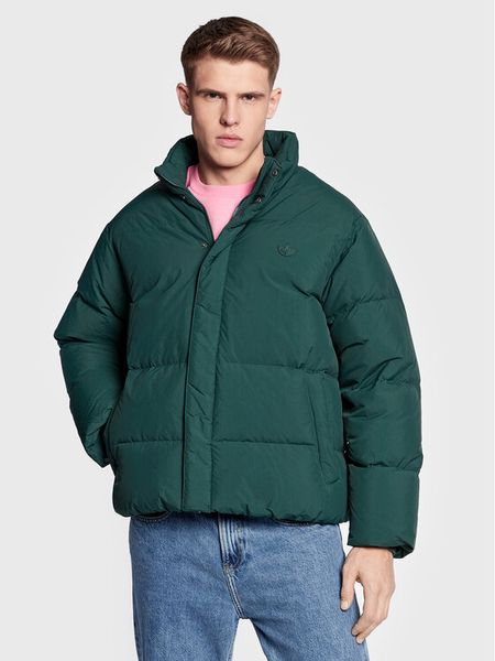 Adidas Kurtka puchowa Down Puffer Jacket HL9199 Zielony Regular Fit. Zielone kurtki męskie Adidas, m, bez wzorów, z puchu, bez kaptura. Za 739.99 zł.