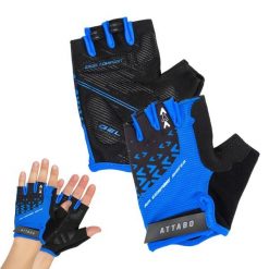 Rękawiczki rowerowe ATTABO Vito. Niebieskie rękawiczki damskie ATTABO, bez wzorów. Za 47.99 zł.