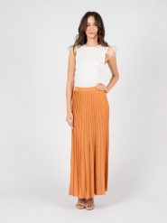 Patrizia Pepe Spódnica | 8G0258/K016 | Kobieta | Pomarańczowy. Brązowe spódnice damskie Patrizia Pepe, na co dzień, uniwersalny, bez wzorów, z gumy, eleganckie, dopasowane. W wyprzedaży za 479.00 zł.