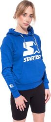Starter Blue Label Bluza z kapturem damska Starter BLUE LABEL niebieska SDG-001-BD-807 S. Niebieskie bluzy damskie Starter Blue Label, s, bez wzorów, bez ramiączek, z kapturem. Za 148.35 zł.