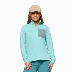 Bluza trekkingowa damska NORRONA Femund Warm1 Zip Neck. Niebieskie bluzy damskie NORRONA, s, bez wzorów, z materiału, bez ramiączek, bez kaptura. Za 433.99 zł.