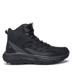 Trekkingi Alpine Pro. Czarne botki męskie Alpine Pro, bez wzorów, sportowe, bez obcasa, bez zapięcia. Za 349.99 zł.