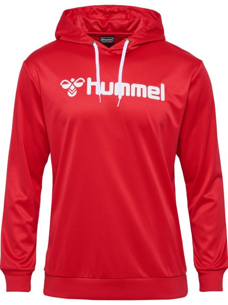 Bluza z kapturem Hummel Logo. Czerwone bluzy damskie Hummel, m, bez wzorów, z materiału, klasyczne, bez ramiączek, z kapturem. Za 157.00 zł.