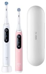 Szczoteczka magnetyczna Oral-B iO 6 Duo biały/różowy + Etui. Białe szczoteczki elektryczne Oral-B. Za 769.00 zł.