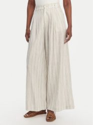 Eleh Spodnie materiałowe SS260272 Écru Relaxed Fit. Białe spodnie materiałowe damskie Eleh, bez wzorów, z materiału. Za 419.99 zł.