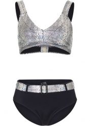 Bikini (zestaw 2-częściowy). Czarne bikini bonprix, bez wzorów. Za 109.99 zł.
