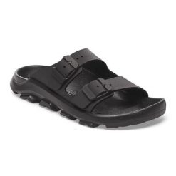 Klapki Birkenstock Mogami Terrastealth 2-Strap 1029643 czarne. Czarne klapki męskie bez wzorów, z materiału, bez zapięcia. Za 666.29 zł.