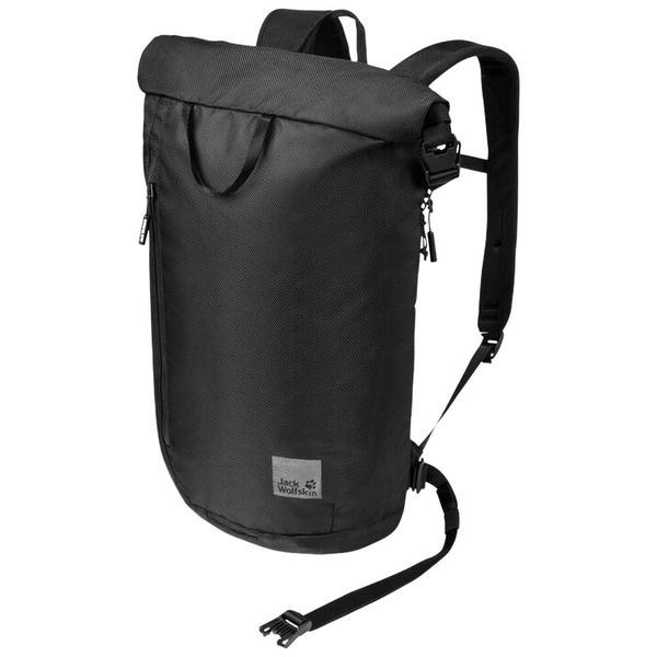 Plecak miejski Jack Wolfskin Helsinki Rolltop. Czarne plecaki damskie Jack Wolfskin, bez wzorów. Za 369.99 zł.