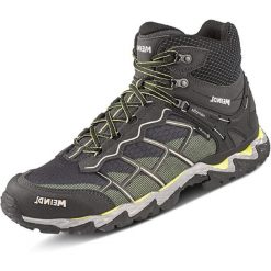 Buty turystyczne męskie Meindl Houston Mid Gore-Tex. Szare buty zimowe męskie MEINDL, bez wzorów, z gore-texu, bez obcasa, bez zapięcia. W wyprzedaży za 714.35 zł.