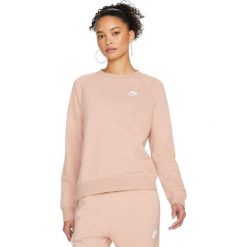 Bluza sportowa damska Nike Nsw Essential Fle Crew. Czerwone bluzy damskie Nike, bez wzorów, casualowe, bez ramiączek, bez kaptura. W wyprzedaży za 220.25 zł.
