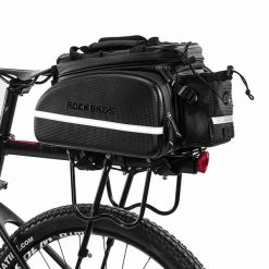 Torba rowerowa Rockbros na bagażnik. Czarne torby na ramię męskie ROCKBROS, z materiału, na ramię. Za 376.99 zł.