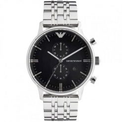 Zegarek XXXX_Armani (Emporio Armani) ARMANI AR0389 zegarek męski szary 40 mm. Szare zegarki męskie XXXX_Armani (Emporio Armani), bez wzorów. Za 484.31 zł.