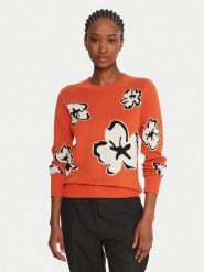 French Connection Sweter 78ZBL Pomarańczowy Regular Fit. Brązowe swetry nierozpinane damskie French Connection, l, bez wzorów, z syntetyku, bez kołnierzyka, bez ramiączek. Za 359.99 zł.