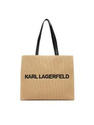 KARL LAGERFELD Torebka B3W46044 Beżowy. Brązowe shopperki damskie KARL LAGERFELD, bez wzorów, z materiału, bez dodatków. Za 649.99 zł.