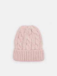 Czapka beanie - różowy. Czerwone czapki damskie Sinsay, bez wzorów. Za 25.99 zł.