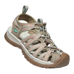 Sandały trekkingowe damskie KEEN Whisper. Brązowe sandały damskie Keen, bez wzorów, bez obcasa, bez zapięcia. W wyprzedaży za 329.00 zł.