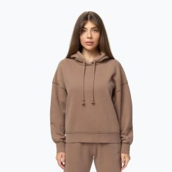 Bluza damska Pitbull Lovia Hooded. Brązowe bluzy damskie PITBULL, s, bez wzorów, z bawełny, bez ramiączek. Za 189.99 zł.