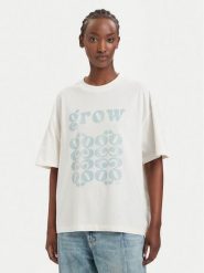 BOSS T-Shirt Eboys 50566831 Kremowy Relaxed Fit. Białe t-shirty damskie Boss, m, bez wzorów, z bawełny, bez kołnierzyka, bez ramiączek. Za 254.99 zł.