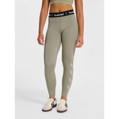 Damskie legginsy Hummel Pulse. Szare legginsy damskie Hummel, bez wzorów, z dresówki. Za 170.50 zł.