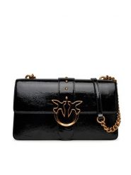 PINKO Torebka Love One Light Cl PE 25 PLTT 105313 A1UV Czarny. Czarne torebki do ręki damskie Pinko, bez wzorów, z lakierowanej skóry, lakierowane, bez dodatków. Za 809.99 zł.