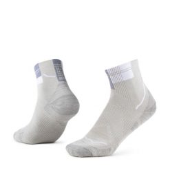 Skarpety biegowe Buff Coolnet Quarter Sock CQ. Szare skarpetki damskie Buff, bez wzorów, z elastanu. Za 104.49 zł.